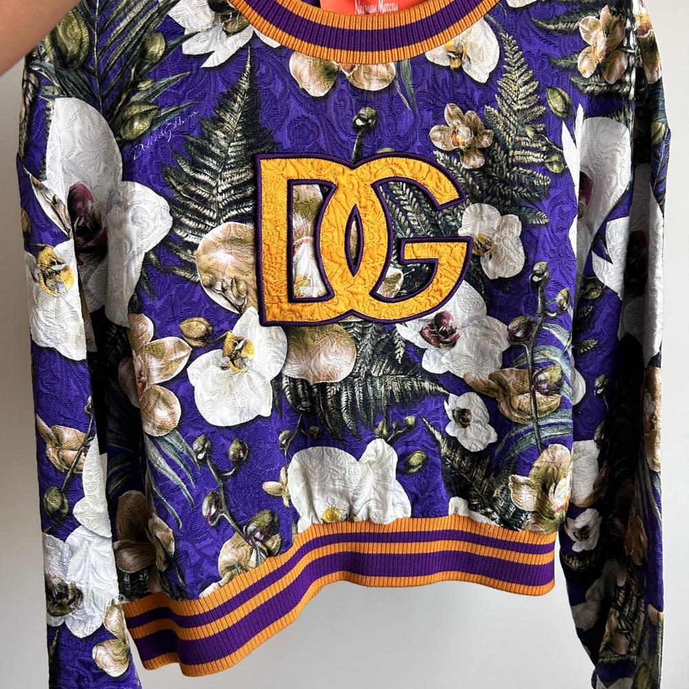 Dolce & Gabbana Floral Sweatshirt sz 50